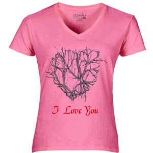 Kaos Denim I Love You