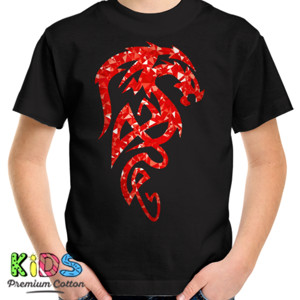 Kaos Tribal Red Dragon