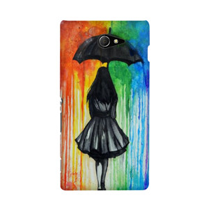 Woman In Rain Hardcase  Casing HP