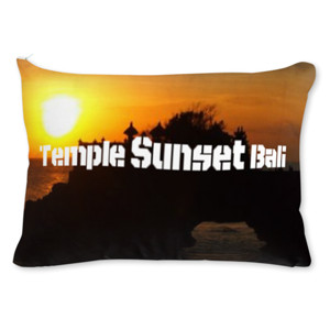 Bantal Bantal Sofa Temple Sunset Bali