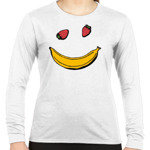 Kaos Banana and Straberry Face