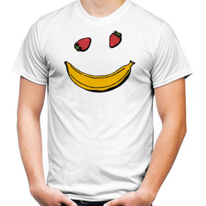 Kaos Banana and Straberry Face