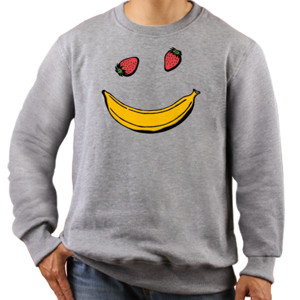 Jaket Sweater Banana and Straberry Face