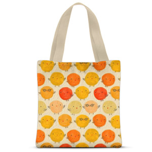 Tas Tote Fullprint Happy Chicken