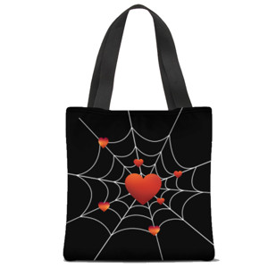 Tas Tote Fullprint Spider Love
