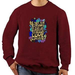Jaket Sweater Typography 069