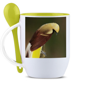 Mug Sendok Lesser Bird of Paradise
