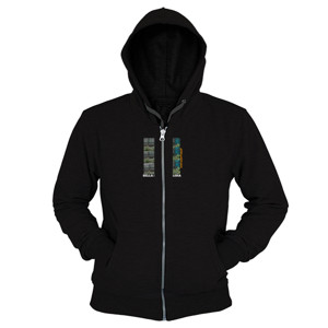Hoodie Zipper Costom foto +teks