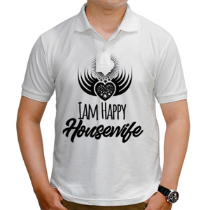 Kaos Polo Iam Happy Housewife