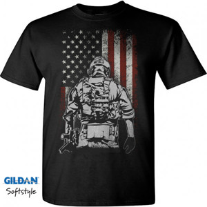 Kaos Kaos American Soldier Battlefield - Pendek