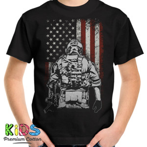 Kaos Kaos American Soldier Battlefield - Pendek