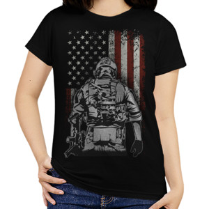 Kaos Kaos American Soldier Battlefield - Pendek