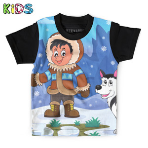 Kaos Anak Full-Print winter boy