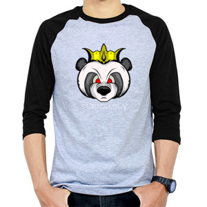 Kaos Raglan PANDA SERIOUSLY