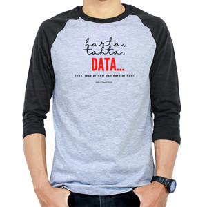 Kaos Raglan kaos data lengan panjang
