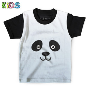 Kaos Anak Full-Print Panda yang lucu 