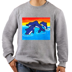 Jaket Sweater Dolphins