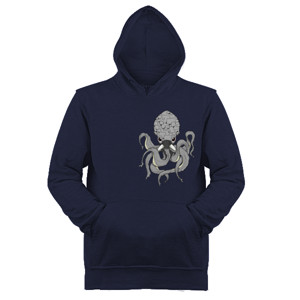 Jaket Hoodie The Octopus Blue (XL)