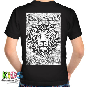 Kaos OPEN YOUR MIND BEFORE YOUR MOUTH 2