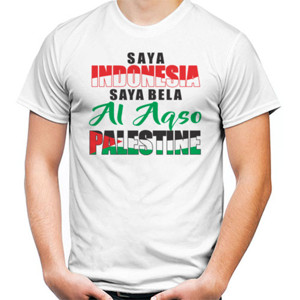 Kaos Saya Indonesia Saya Bela Al Aqso Palestine