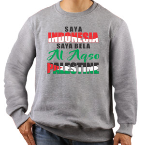 Jaket Sweater Saya Indonesia Saya Bela Al Aqso Palestine