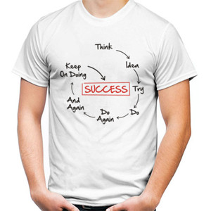 Kaos sukses series kaos terang simple