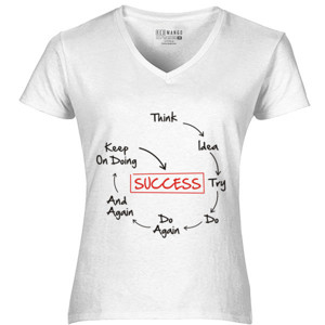 Kaos sukses series kaos terang simple