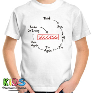 Kaos sukses series kaos terang simple