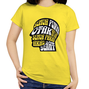 Kaos Punya Otak Sehat