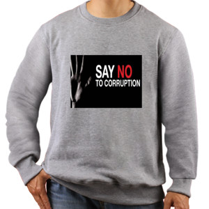 Jaket Sweater Say No To Coruption