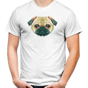 Kaos Dog Face Triangle Art