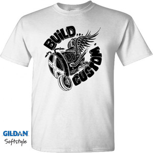 Kaos Build Custom t-shirts white