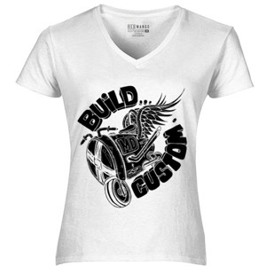 Kaos Build Custom t-shirts white