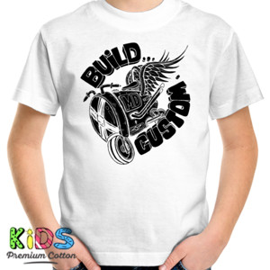Kaos Build Custom t-shirts white
