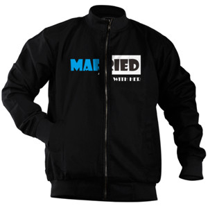 Jaket Bomber Typhography - Married with her (1)