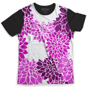 Kaos Fullprint Purple flower