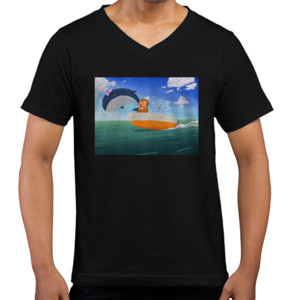 Kaos  Sea - V-neck Pria by Co_mbro