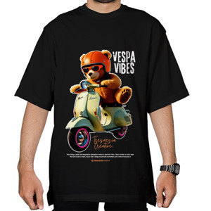 Kaos Oversize Teesnesia Creative - Oversize T-Shirt Vespa Vibes.