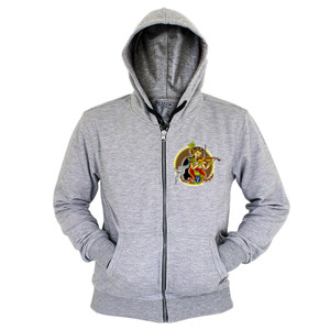 Hoodie Zipper wayang violin