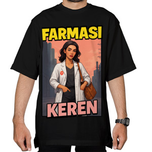 Kaos Oversize KAOS FARMASI - CREWNECK FARMASI