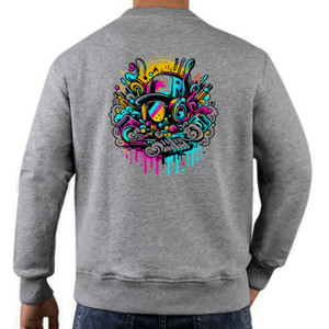Jaket Sweater Premium - Seni Graffiti Musik #002