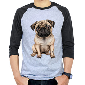 Kaos Raglan Kaos Gambar Anjing 404