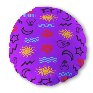 Bantal Bulat Corak Ragam