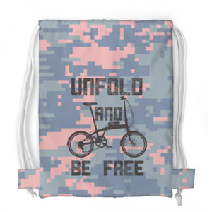 Tas Serut Fullprint Unfold and Be Free Digital Camo Aesthetic Bluepink
