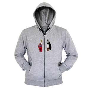 Hoodie Zipper Panda Po