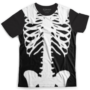 Kaos Fullprint Seri X-Ray: Kerangka Skeleton