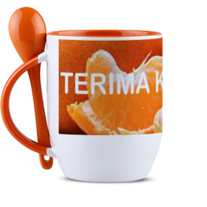 Mug Sendok MUG SENDOK PREMIUM WARNA ORANGE
