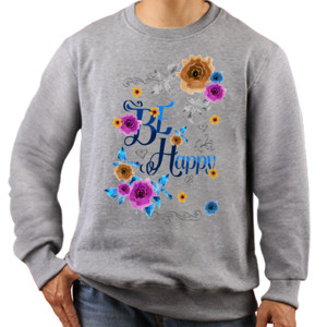 Jaket Sweater Be Happy