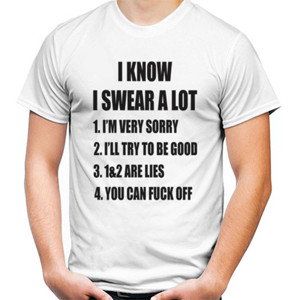 Kaos Distro I KNOW I SWEAR A LOT