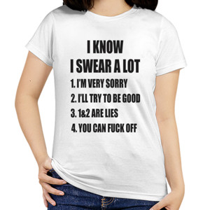 Kaos Distro I KNOW I SWEAR A LOT